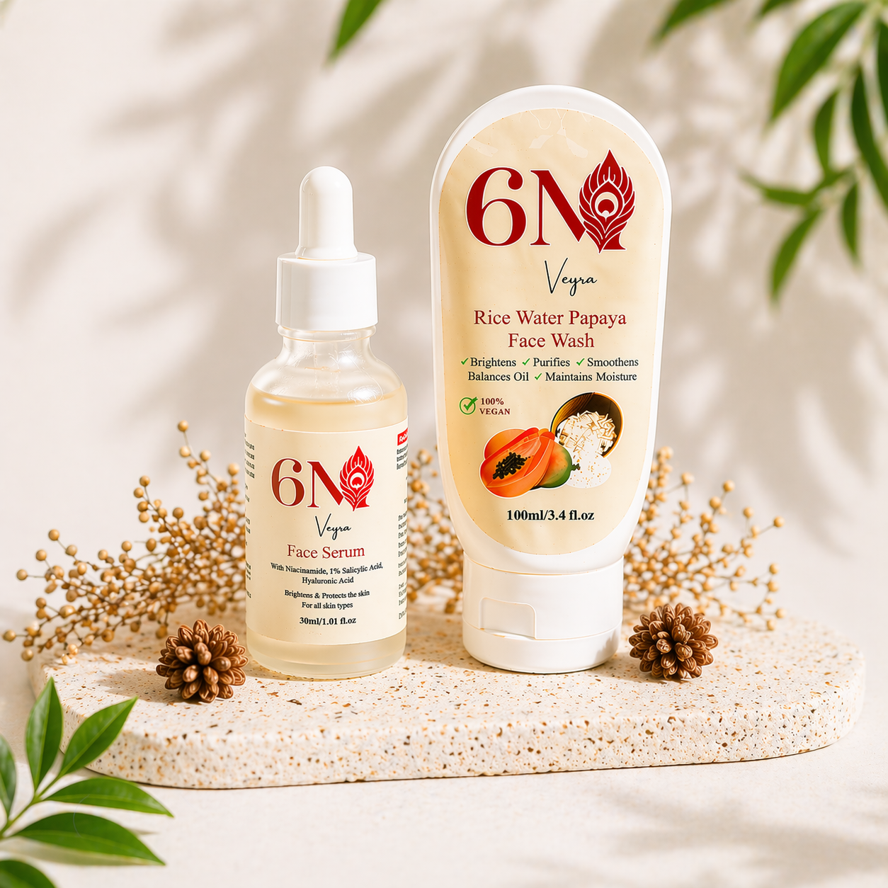 Face Serum + Face Wash Combo