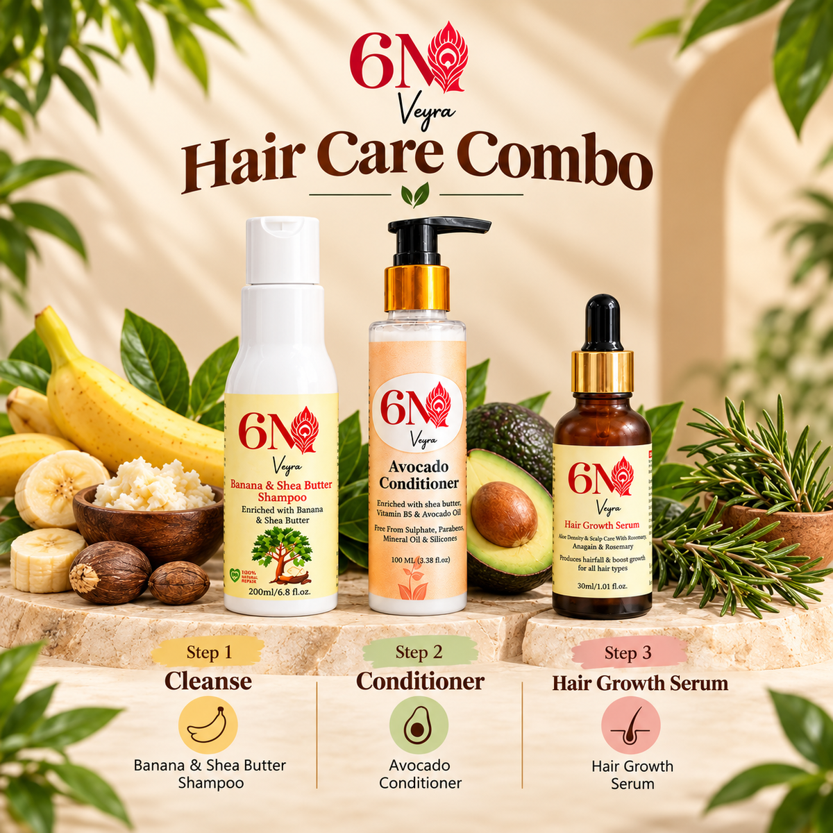 6M Veyra Hair Care Combo product image