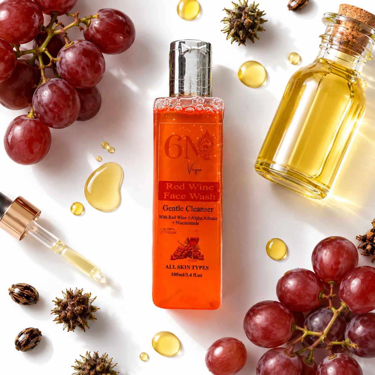 Redwine Face wash