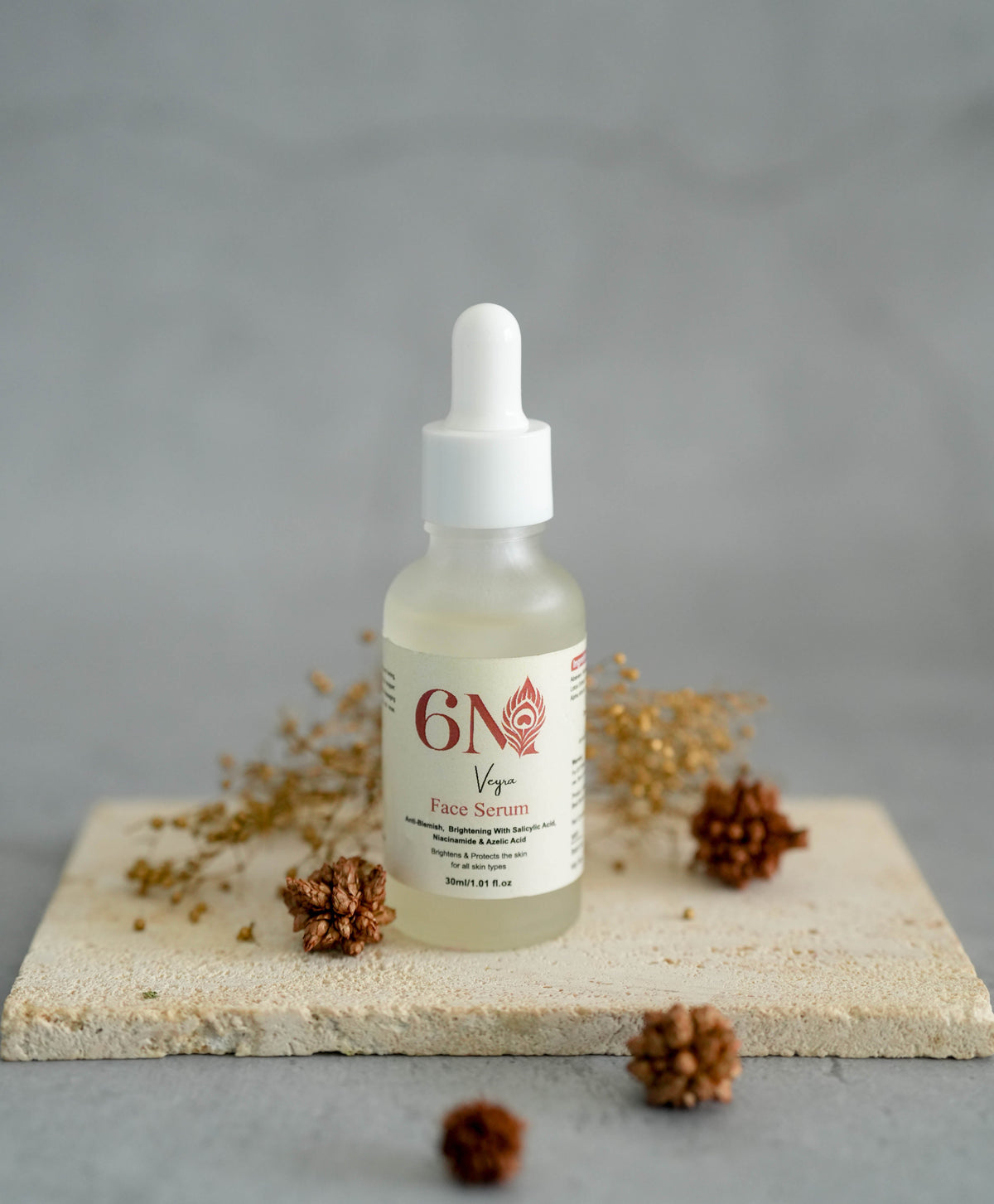 6M Veyra Anti Acne and Brightening Face Serum bottle with precision dropper
