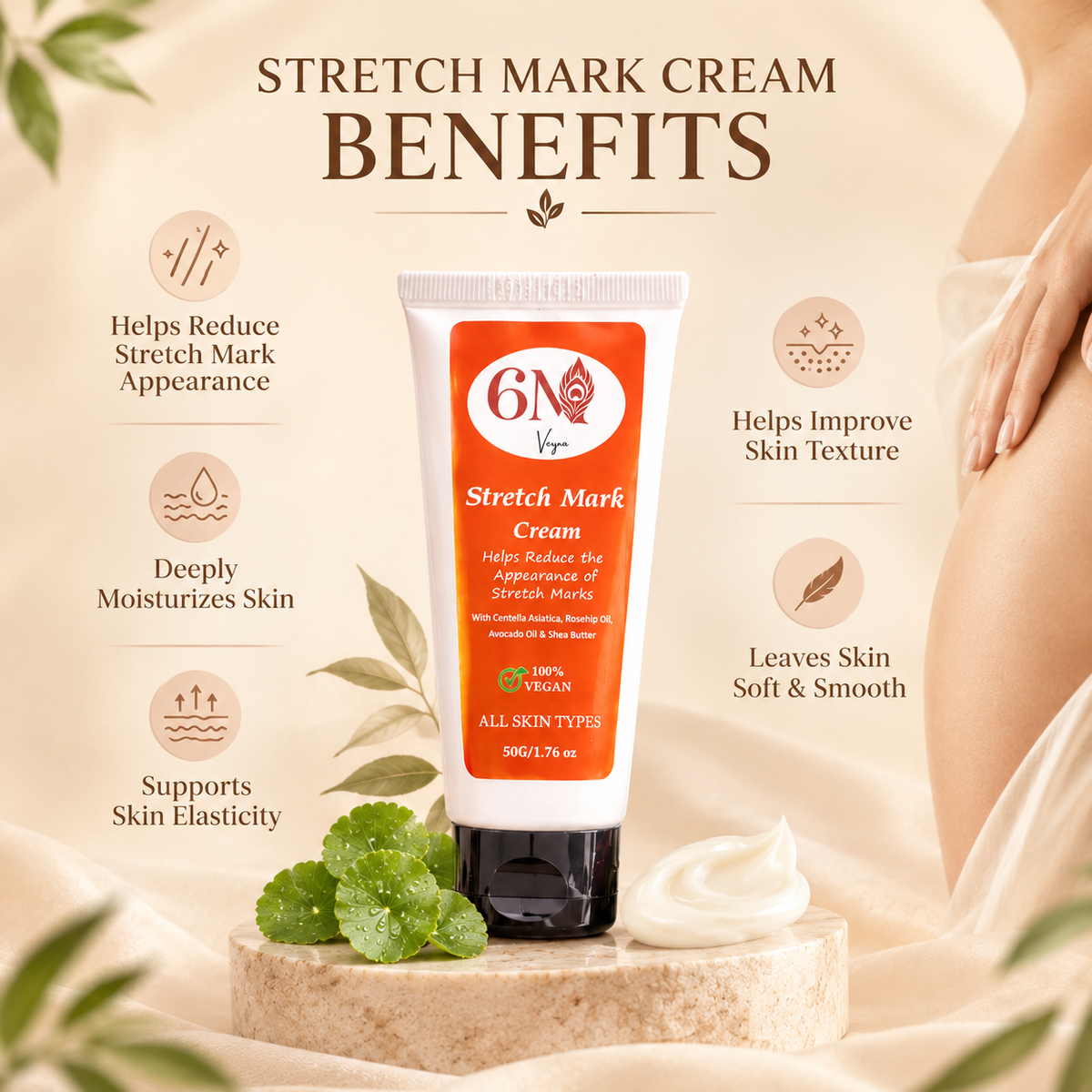 Product detail image for Stretch Mark Cream by 6M Veyra