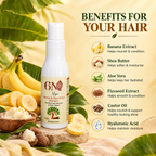 Product detail image for Banana & Shea Butter Shampoo For Dry & Frizzy Hair by 6M Veyra