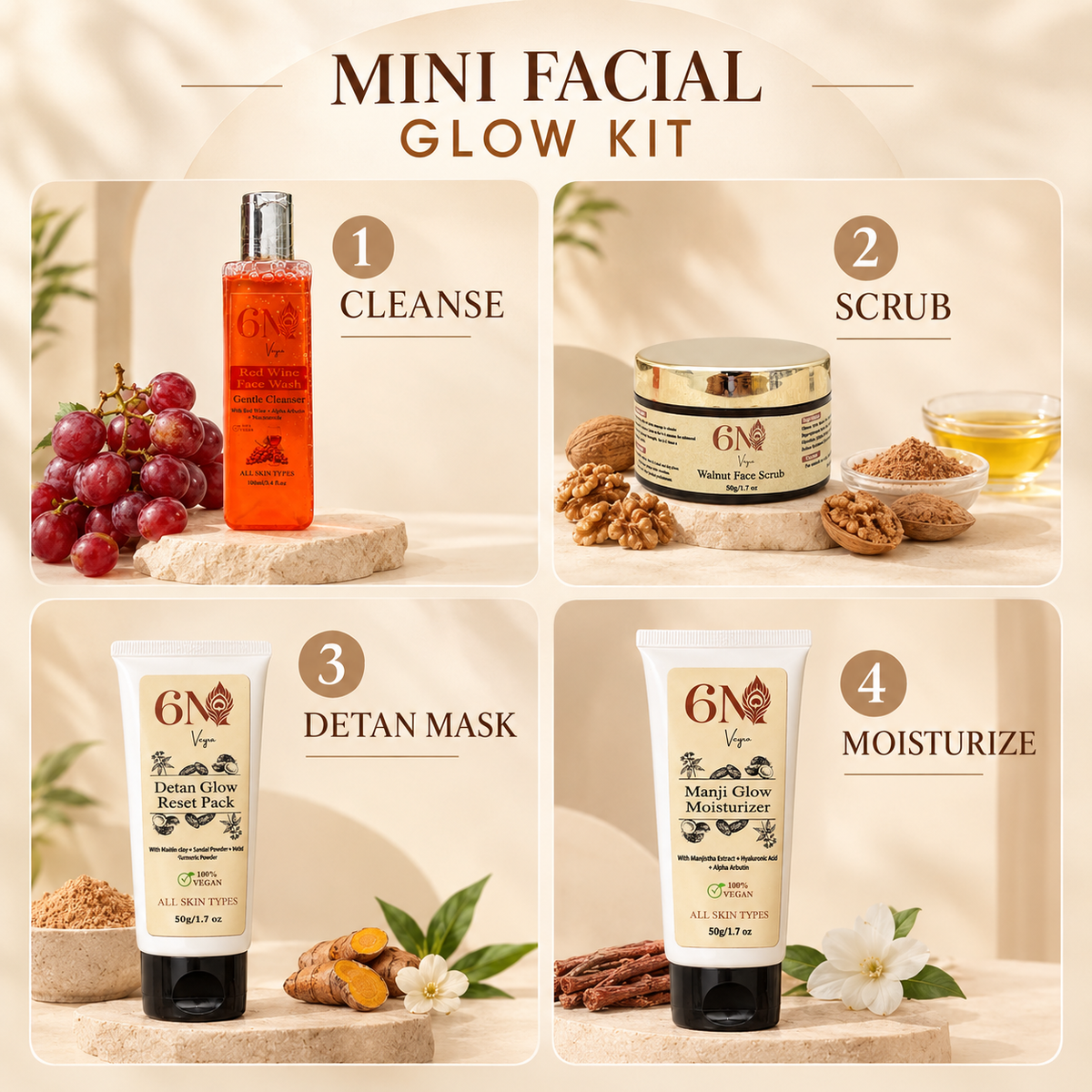 Product detail image for Mini Facial Glow Kit by 6M Veyra