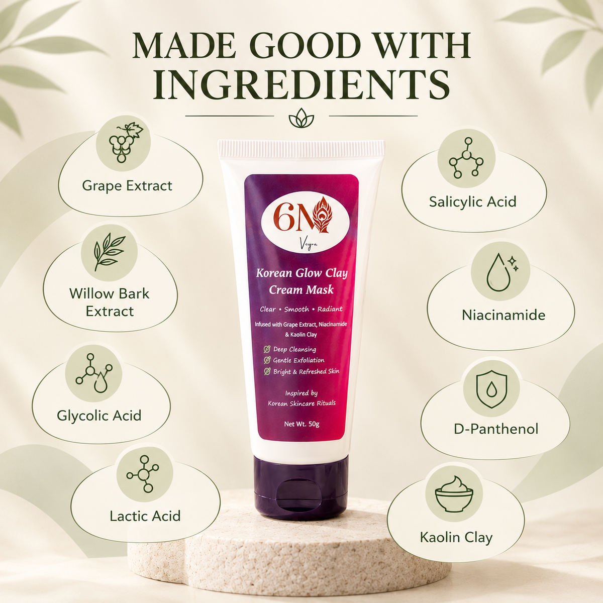 Product detail image for Clear Skin Mask For Oily & Congested Skin by 6M Veyra