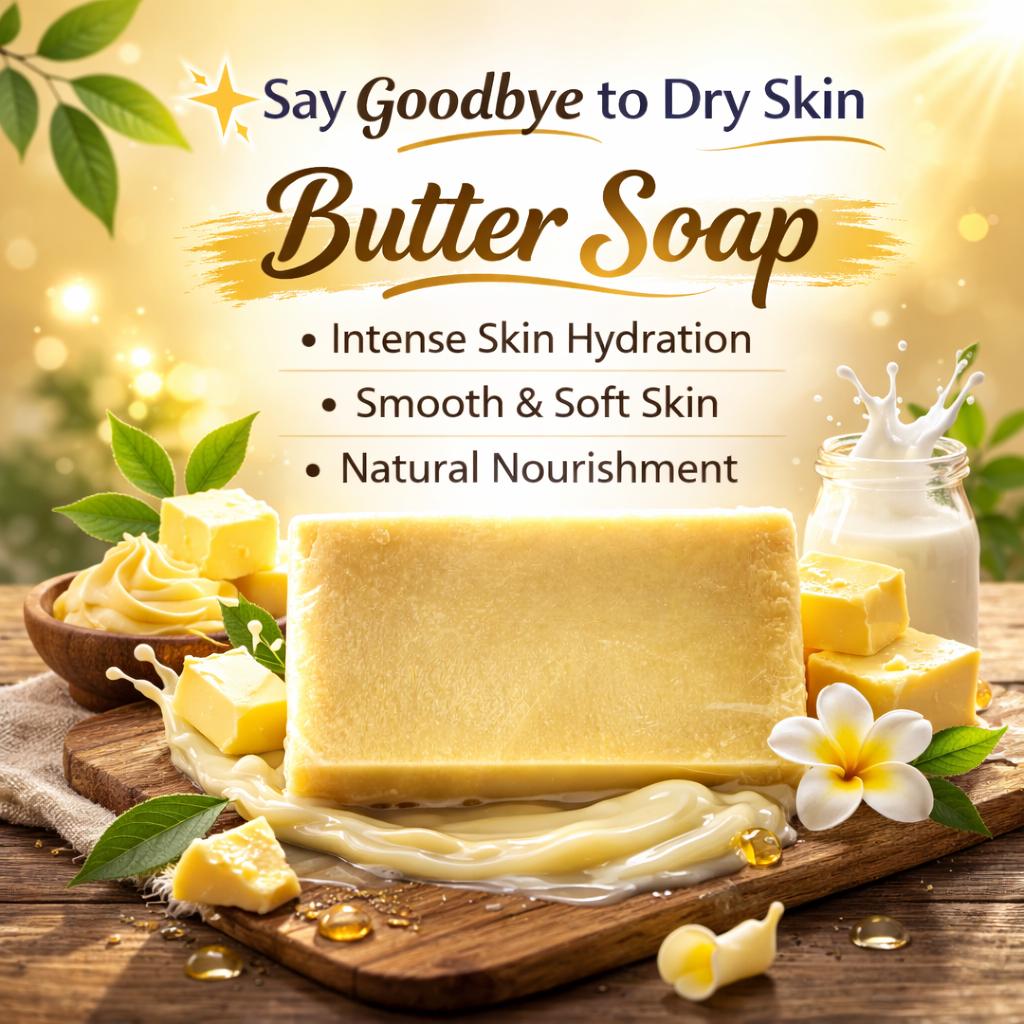 Creamy, nourishing lather of 6M Veyra Shea Butter Soap on wet skin